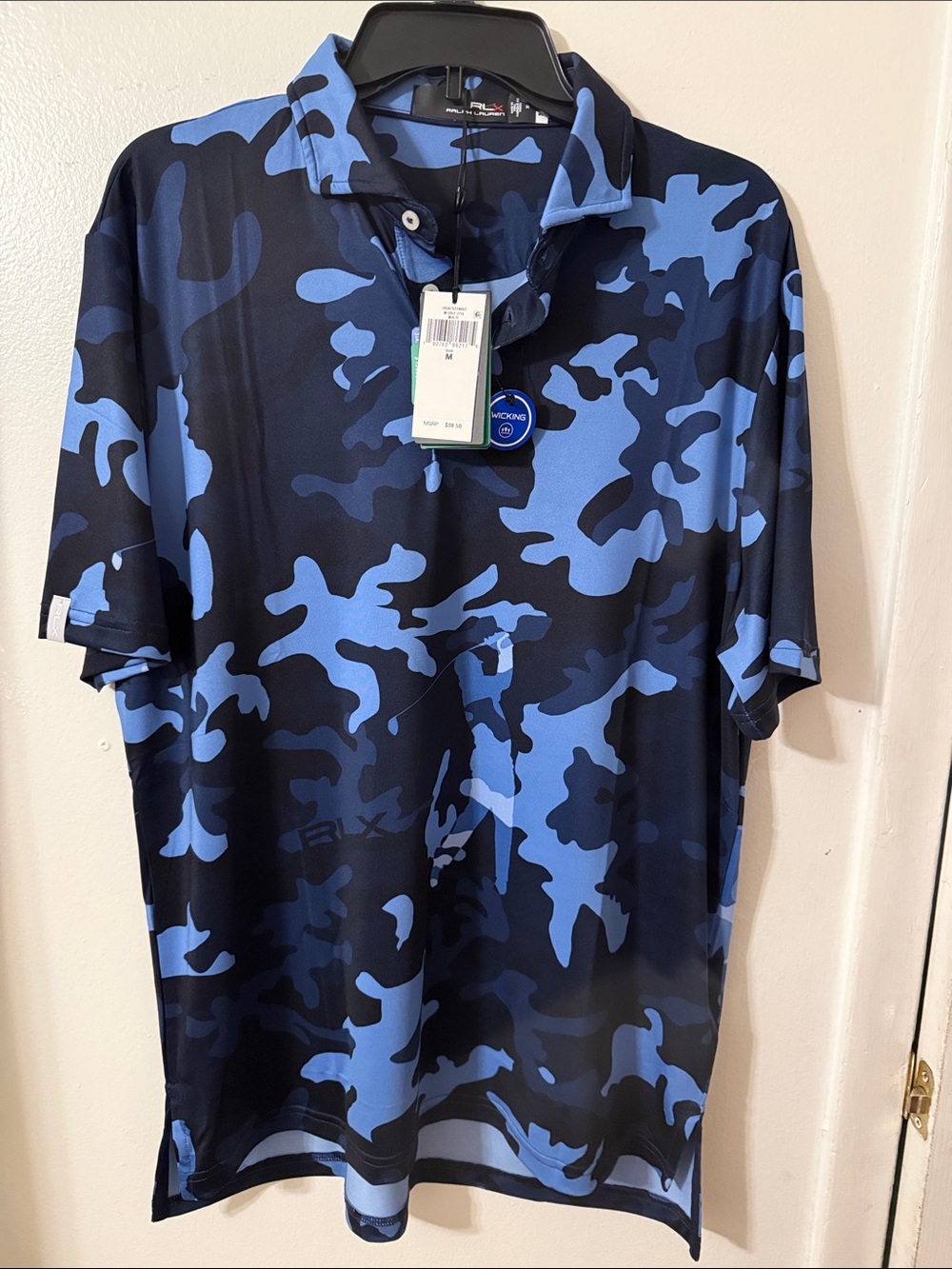 Ralph Lauren Blue and Navy Camo Polo